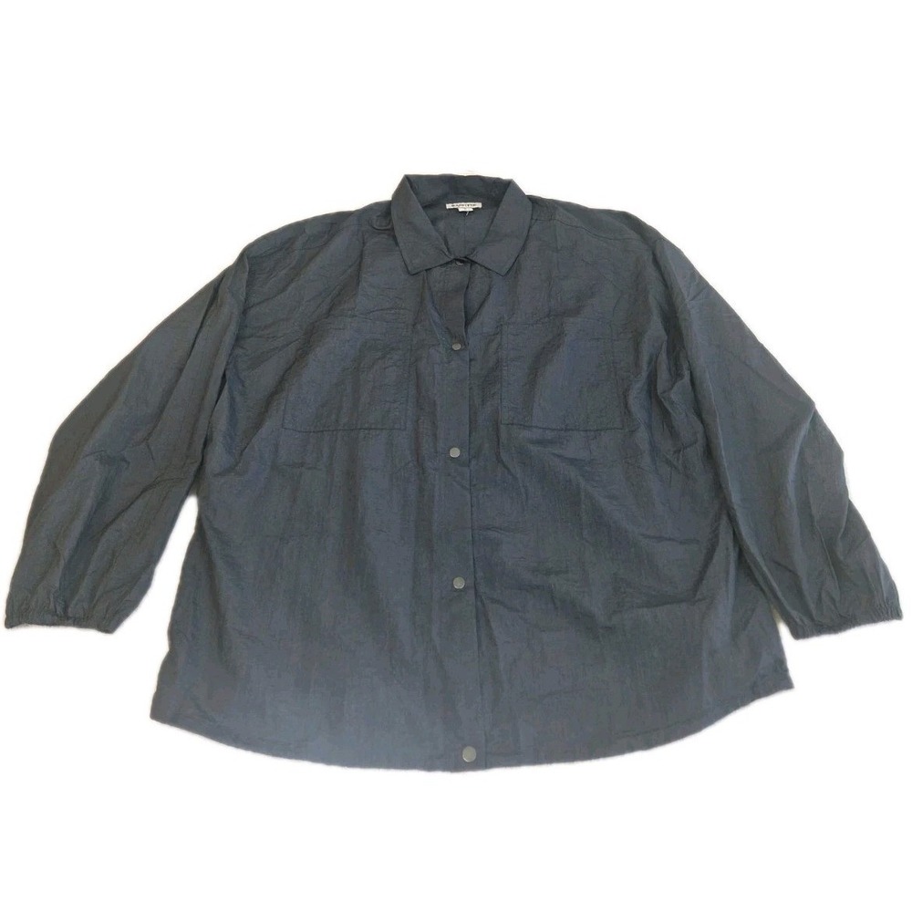 Atheta LS Shirt Jacket Women's Size L Blue NWT